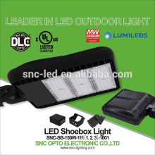 La UL ultra delgada DLC enumeró la luz del Shoebox de 150w LED con 5 años de garantía